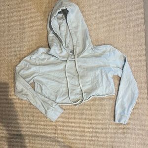 All Saints size Small cropped raw edge hoodie PERFECT CONDITION!